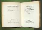 La Vie et l'habitude. Traduit... par Valery Larbaud.. BUTLER (Samuel) et Valery LARBAUD