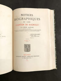 Notices biographiques du Gard (canton de Bagnols). 