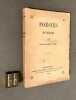 Poésies diverses. . JONES (Victor-Robert)
