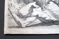 (Allégorie de l'Hiver) (Allegory of winter) (allegoria dell'inverno). Estampe originale à l'eau-forte.