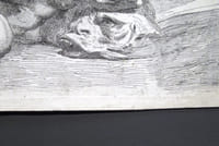 (Allégorie de l'Hiver) (Allegory of winter) (allegoria dell'inverno). Estampe originale à l'eau-forte.