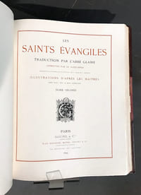 Les Saints Évangiles. Traduction par l'abbé Glaire... Illustrations d'après les Maîtres des XIV°, XV° & XVI° siècles.