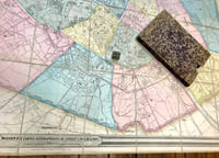 Plan géométral de Paris et de ses agrandissements à l'échelle d'un millimètre pour 10 m (10,1000).