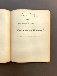 [Manuscrit] - Revue de l'Internat des Hôpitaux de Lyon. Samedi 29 septembre 1928 chez Berryer et Millet. Les Grosses Légumes Au Poteau... Feu !. 