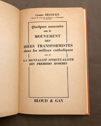 Quelques souvenirs sur le mouvement des idées transformistes dans les milieux catholiques. Suivi de la mentalité spiritualiste des premiers hommes.