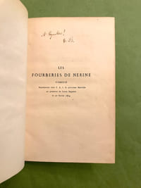 [Constant Coquelin]. Les fourberies de Nérine. Comédie en vers.
