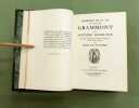 Mémoires de la vie du comte de Grammont.... Publiés d'après les textes originaux avec une notice par René de Planhol.. HAMILTON (Antoine)