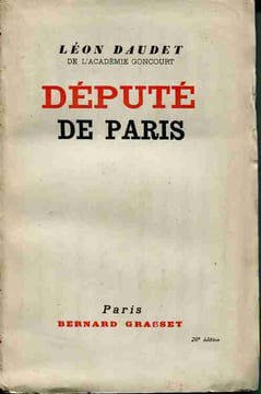 Député de Paris 1919-1924. DAUDET Léon