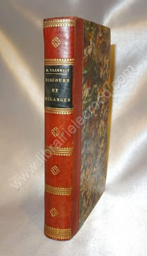Discours et mélanges littéraires . Nouvelle édition revue, corrigée et augmentee. VILLEMAIN Abel François