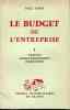 Le budget de l'entreprise. LOEB Paul