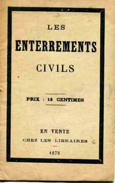 Les enterrements civils. ANONYME