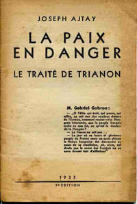 La paix en danger Le traité de Trianon