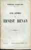 Cinq lettres sur Ernest Renan. BRUNETIERE Ferdinand