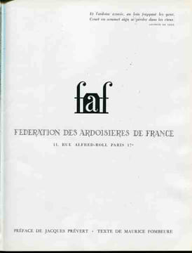 Ardoise la belle. FOMBEURE (Maurice), PREVERT (Jacques)