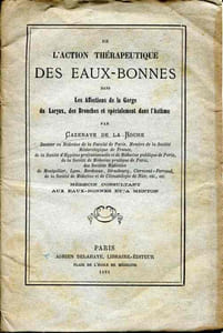 De l'action thérapeutique des Eaux-Bonnes dans les affections de la gorge, du larynx, des bronches et spécialement dans l'asthme.