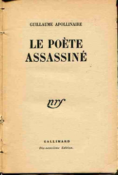 Le poète assassiné. Dix-neuvième édition. APOLLINAIRE Guillaume