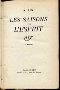 Les saisons de l'esprit . 7e édition