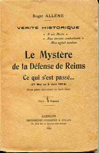 Le mystère de la défense de Reims. Ce qui s'est passé (27 mai au 2 juin 1918) Deux plans directeurs en hors texte