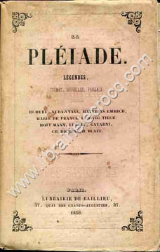 La Pléiade . Légendes, poèmes, nouvelles, fabliaux .. HOMERE, VEDA-VYASA, MATTHIAS AMMICH, MARIE DE FRANCE, LUDWIG TIECK, HOFFMANN, BURGER, GAVARNI, ...