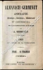 Almanach Germinet ou Annuaire Historique, Statistique, Administratif et Commercial de l'Arrondissement de Reims . 1869 . 27me année de la publication ...