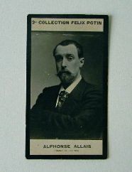PHOTOGRAPHIE d'Alphonse ALLAIS.. PHOTO D’ECRIVAINS DE LA COLLECTION FELIX POTIN.