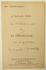 DEDICACE AU LIEUTENANT HELLER. Carte postale de la collection Nos "RESISTANTS". MAURIAC (François)
