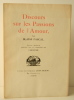 DISCOURS SUR LES PASSIONS DE L’AMOUR. Edition ornée de gravures sur bois originales par Carlègle.. [TYPOGRAPHIE]  PASCAL (Blaise)
