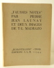 FAUSSES NOTES par Pierre Jean Launay et deux images de T.-L. Madrazo.. [G.L.M.]  LAUNAY (Pierre Jean)