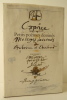 CAPRICE. Petits poèmes dessinés. Messages dessinés à Antoine et Eberhard…. [BAUDELAIRE] JANSSEN (Horst)