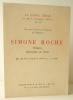 SIMONE ROCHE. Peintures. Illustrations de livres. Carton d’invitation au vernissage de l’exposition des peintures de Simone Roche chez Colette Allendy ...
