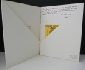 JEAN DEGOTTEX – RENE GUIFFREY – EDITIONS UNES. Catalogue de l’exposition présentée du 18 septembre au 25 octobre 1998 à la Seyne-sur-Mer. . [DEGOTTEX ...