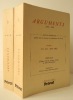 ARGUMENTS. 1956-1962. Edition intégrale publiée avec le concours du Ministère de la Culture.. [REVUE] ARGUMENTS.