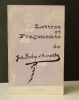  Lettres et fragments de Jules Barbey d'Aurevilly. BARBEY D'AUREVILLY  (Jules).
