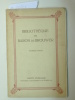 Vente 10 et 11 Octobre 1947 Bibliotheque Du Baron De Brouwer, Premiere Partie. PALAIS DES BEAUX- ARTS, BRUXELLES