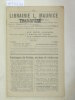 Catalogue 4ème Année / 1923: Anciens et Modernes.. MAURICE, LIBRARIE L. - PARIS