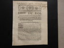 Edit du Roi donné à Fontainebleau au mois de novembre 1765 concernant la liquidation des dettes de l'hôpital de Saint-Joseph de la Grave de la ville ...