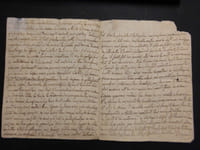 Lettre autographe en date du 22 septembre 1760 envoyée par Joseph Bernard d'Inguimbert