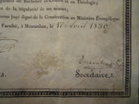 Certificat d'aptitude à la Consécration au Ministère Evangélique. TOULOUSE, Faculté protestante de Montauban.