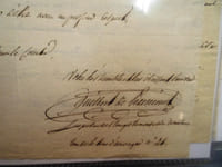 Petite lettre autographe signée adressée à "Monsieur le Comte" datée du 20 Octobre 1823
