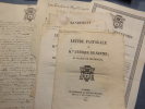 2 mandements (1821-1822)
5 lettres pastorales (1819-1821)
1 motet d'offertoire à lui dédié (1p. in-4)
1 ordonnance (datée de 1820)
2 copies ...