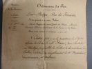 [trois documents manuscrits]. Henry BLANC pasteur de l'Eglise Réformée de Vallon Pont d'Arc (Ardèche)