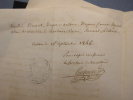 [trois documents manuscrits]. Henry BLANC pasteur de l'Eglise Réformée de Vallon Pont d'Arc (Ardèche)