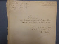 Mémoire signé sur la position de Saint-Genis-Laval (département de la Drôme, huitième division militaire).
Lyon le 24 Octobre 1868.