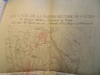 Mémoire signé sur la position de Saint-Genis-Laval (département de la Drôme, huitième division militaire).
Lyon le 24 Octobre 1868.
