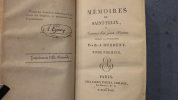Mémoires de Saint-Félix ou aventures d'un jeune homme pendant la révolution. R.J Durdent (1776-1819)[Poète et romancier né à Rouen]