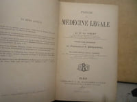 Précis de médecine légale  précédé d'une introduction par le professeur Brouardel deuxième édition revue corrigée