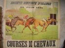 Courses de chevaux. 26 juin 1921. Société Hippique d'Orange. HELSEY (E.)