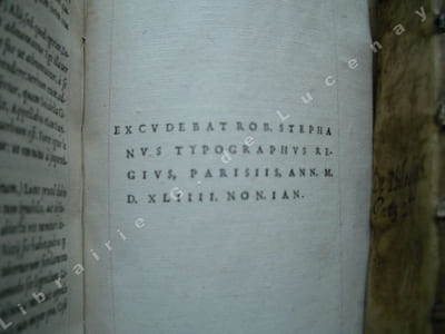 - Orationum volumen Primum- Orationum volumen Secundum.- Epistolae familiares- Pauli Manutii scholia.- Epistolae ad Atticum, ad Brutum, ad Quintum fratrem- Pauli Manutii in Epistola- Philosophia Prima Pars- De Philosophia volumen secundum
