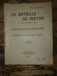 la bataille de Virton, 21,22,23 aout 1914, fusillade des brancardiers militaires à Ethe, massacre des blessés français à Gomery,