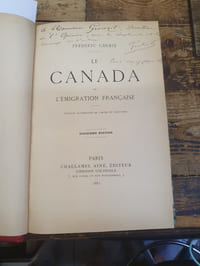 Le Canada et l'émigration française,